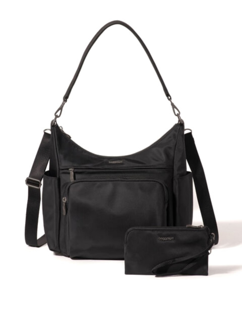 Baggalini Nolita Convertible Hobo Black OS NWT IN PACKAGE